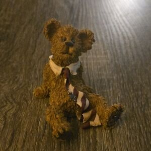 Boyds Bears Brown Teddy with Striped Tie